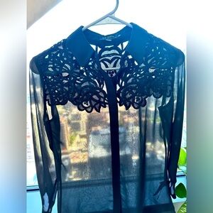 Ted baker embroidered blouse